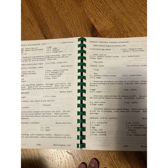 1975 Sigma Upsilon Kappa Delta Bloomington India A Recipe Cookbook Vintage - Picture 11 of 13